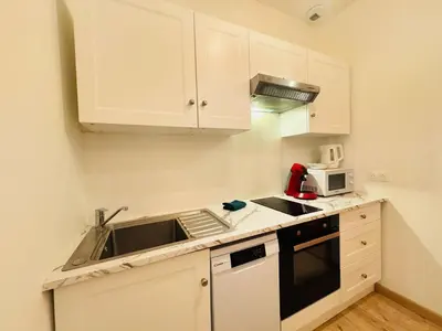 Cuisine ou kitchenette dans l'établissement Le Velours - 5 pers - Spacieux - Parking