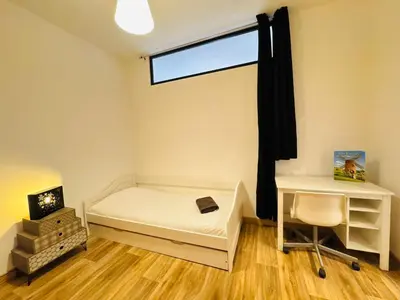 Un ou plusieurs lits dans un hébergement de l'établissement Le Velours - 5 pers - Spacieux - Parking