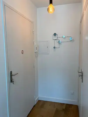 Salle de bains dans l'établissement Charmant T2 - Centre ville Tours