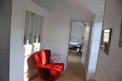 Un ou plusieurs lits dans un hébergement de l'établissement Gite LE BALCON