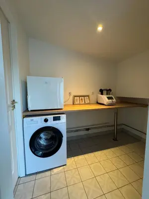 Cuisine ou kitchenette dans l'établissement Jolie Maison Bord de Sarthe