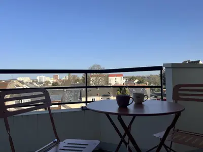 Balcon ou terrasse dans l'établissement L'Orée du Mail - Jaurès - Balcon - 6p