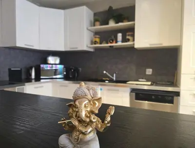 Cuisine ou kitchenette dans l'établissement Le Bollywood 2 - 2 ch. - WiFi - Centre-ville - Spacieux