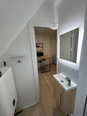 Cuisine ou kitchenette dans l'établissement Small cocoon in Tours - 2 min de la gare de Tours