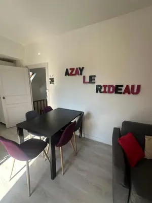 Plan de l'établissement T3 vue sur le Château d'Azay-le-Rideau ! Avec 2 SDB