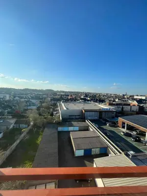 Vue générale sur Le Mans ou vue de la ville depuis l'appartement