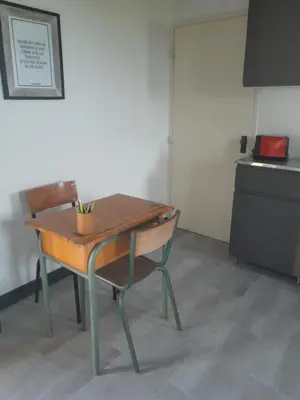 Cuisine ou kitchenette dans l'établissement La Bergerie du Buisson