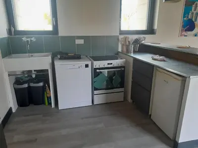 Cuisine ou kitchenette dans l'établissement La Bergerie du Buisson