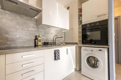 Cuisine ou kitchenette dans l'établissement Panorama cathédrale Calme et lumineux