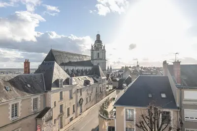 Vue générale sur Blois ou vue de la ville depuis l'appartement