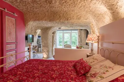 Un ou plusieurs lits dans un hébergement de l'établissement Gîte De La Rochère