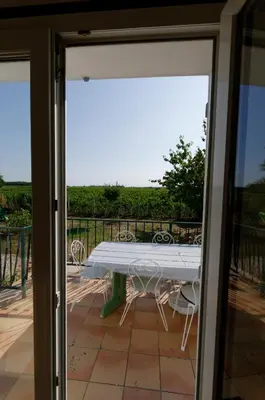 Balcon ou terrasse dans l'établissement Chez Lucie en Touraine