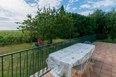 Balcon ou terrasse dans l'établissement Chez Lucie en Touraine
