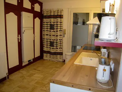 Cuisine ou kitchenette dans l'établissement Chez Lucie en Touraine