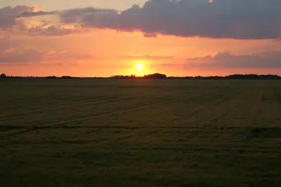 Lever ou coucher de soleil vu de le B&B/chambre d'hôtes ou à proximité