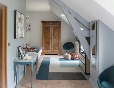 Un ou plusieurs lits dans un hébergement de l'établissement Les Aulnaies - B&B