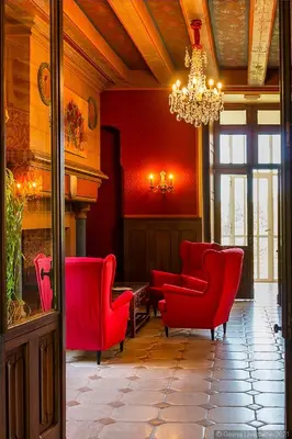 Coin salon dans l'établissement Domaine de Brou