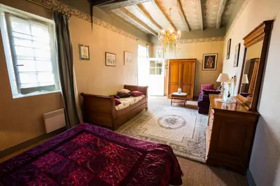Coin salon dans l'établissement Chambres d'hôtes La Ferme du Grand Launay
