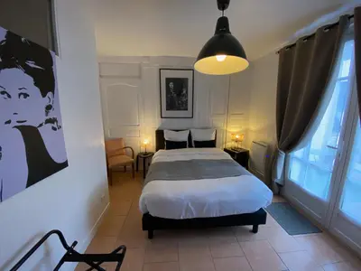 Un ou plusieurs lits dans un hébergement de l'établissement Les Rives du Cher - Chambres d'hôtes