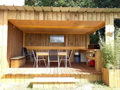 Terrasse ou espace extérieur de l'établissement Gîte de la Rotterie