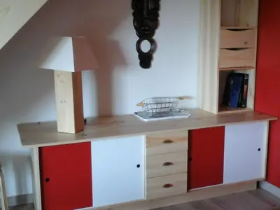 Cuisine ou kitchenette dans l'établissement Gîte de la Rotterie