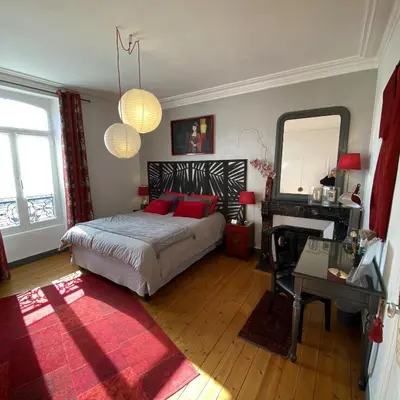 Un ou plusieurs lits dans un hébergement de l'établissement Les Lamartine-chambres d'hôtes