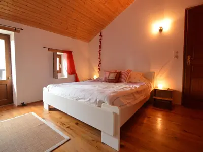 Un ou plusieurs lits dans un hébergement de l'établissement Holiday Home in Saint-Jean near Loire Castles