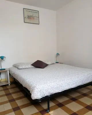 Un ou plusieurs lits dans un hébergement de l'établissement Appartement Bel Etre Langeais