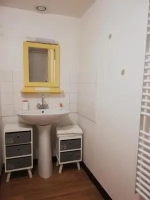 Salle de bains dans l'établissement Appartement Bel Etre Langeais