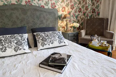 Un ou plusieurs lits dans un hébergement de l'établissement Hôtel Diderot