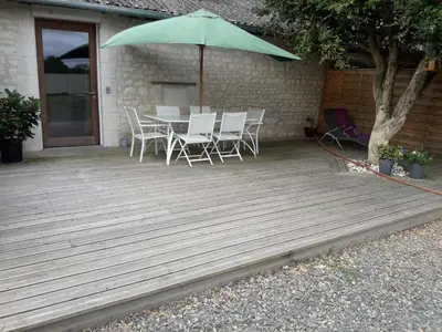 Terrasse ou espace extérieur de l'établissement La Rosée D'Anché