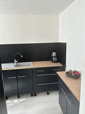 Cuisine ou kitchenette dans l'établissement Le Clos Albert