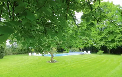 Jardin de l'établissement Maison de charme à Saint Branchs avec jardin d'1 hectare
