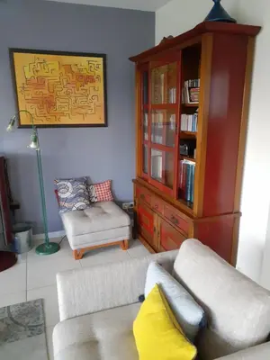 Coin salon dans l'établissement Chambre d'hôtes du Haut Chemin