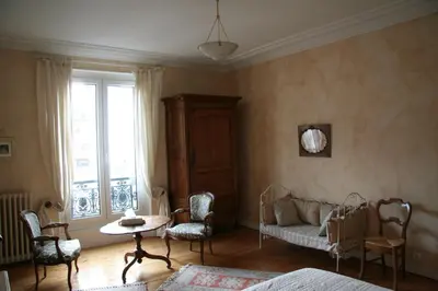 Coin salon dans l'établissement Chambres d'hôtes Le Clos d'Hauteville