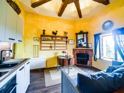 Un ou plusieurs lits dans un hébergement de l'établissement Holiday Home Le Pigeonnier by Interhome