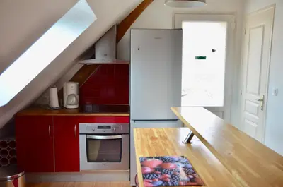Cuisine ou kitchenette dans l'établissement Le gite d'Or