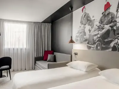 Un ou plusieurs lits dans un hébergement de l'établissement ibis Le Mans Centre Gare Nord