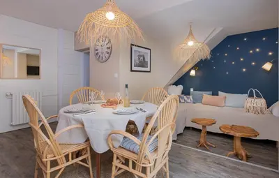 Coin salon dans l'établissement Appartements & Spa de la Marine Loire