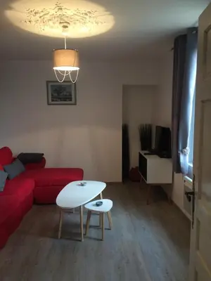 Coin salon dans l'établissement Domaine des Aubuis