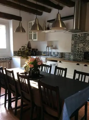 Cuisine ou kitchenette dans l'établissement Gîte Ô Beauval
