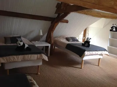 Coin salon dans l'établissement Gîte Ô Beauval