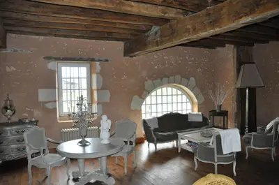 Coin salon dans l'établissement Moulin de morance