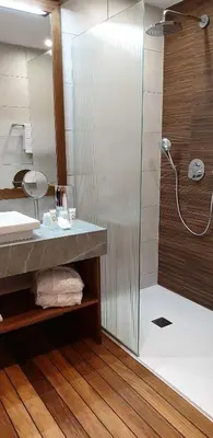 Salle de bains dans l'établissement Château De Pray
