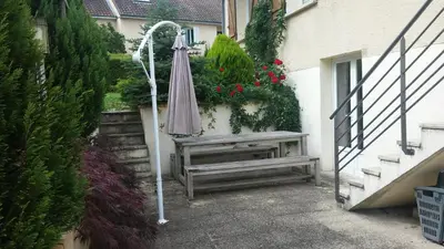 Balcon ou terrasse dans l'établissement Les Bouvines