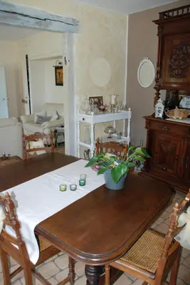 Cuisine ou kitchenette dans l'établissement Chambre d'hotes 