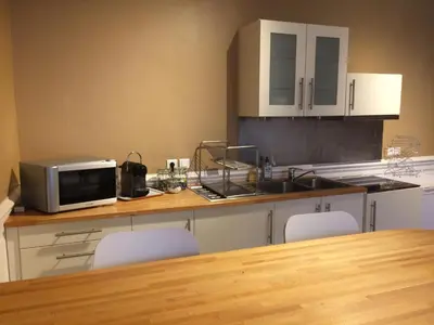 Cuisine ou kitchenette dans l'établissement L appartement des bords du Cher