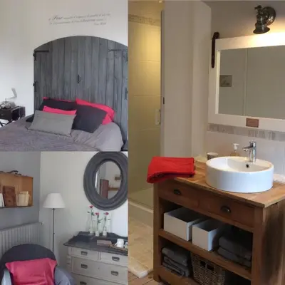 Un ou plusieurs lits dans un hébergement de l'établissement Une Maison en Touraine