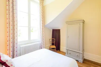 Un ou plusieurs lits dans un hébergement de l'établissement Ancien pavillon de chasse du château de Chaumont sur Loire