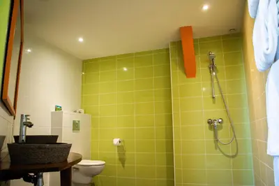 Salle de bains dans l'établissement chambres d'hotes saint hubert